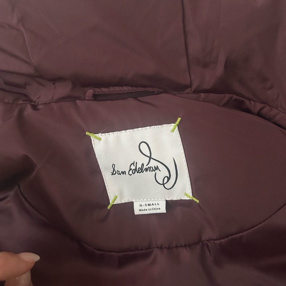 Sam Edelman Deep Burgundy Outerwear